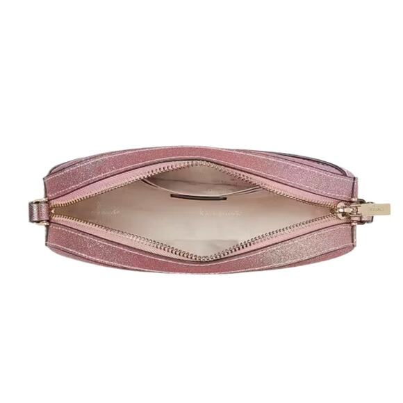 kate spade Glimmer Oval Camera Bag - Mitten Pink Retail $299 - Picture 2 of 6